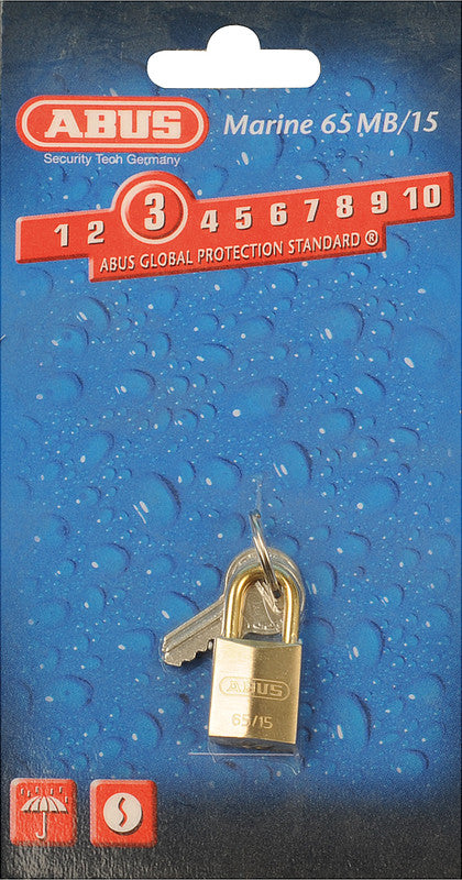 ABUS Schloss Serie 65 – Gold, 1,5 cm