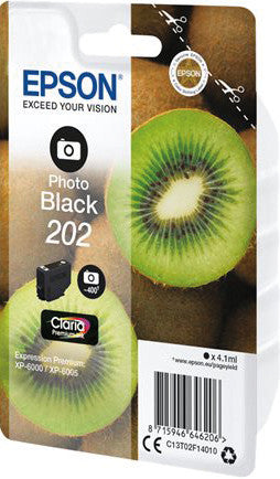 Epson Tintenpatrone C13T02F14010, schwarz, 4,1 ml, original – für Tintenstrahldrucker und Multifunktionsgeräte