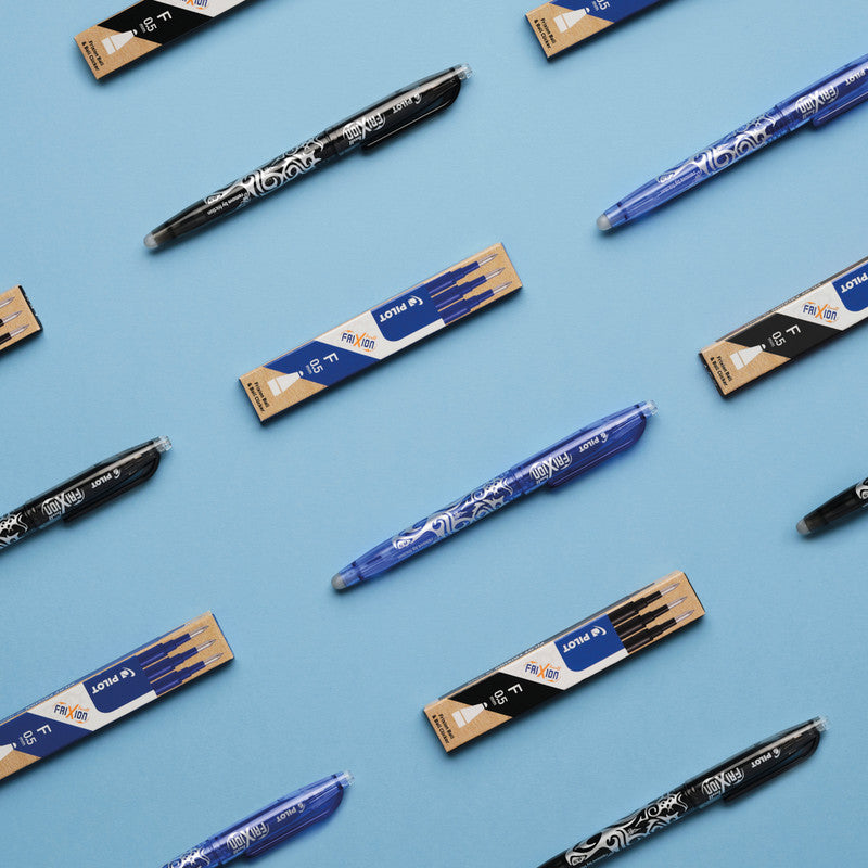 Pilot Rollerpatronen FriXion – blau, 0,5 mm, löschbar, geruchsarm, 3 Stk.