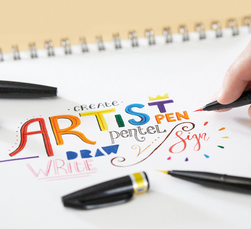 Pentel Pinselstift, Strichbreite 0,03–2 mm, auswaschbar, 1 Stk.