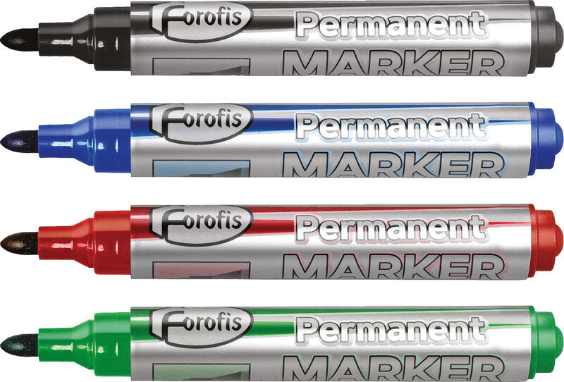 Forofis Permanentmarker – Rundspitze 2–5 mm – Schwarz