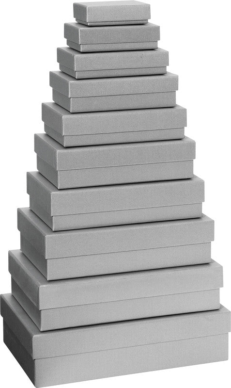 Stewo Geschenkbox Everyday One Colour – 10-teilig – hellgrün, Strukturprägung – 80–260 × 25–70 × 55–170 mm