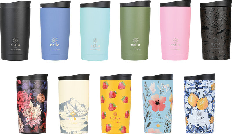 Estia Thermobecher – 3,5 dl – Edelstahl, isoliert, Schraubverschluss – Noir Echo