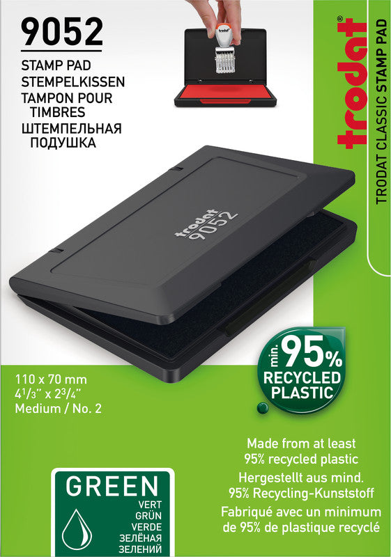 Trodat Stempelkissen – Kunststoff, 70 × 110 mm, Grün, EU Ecolabel