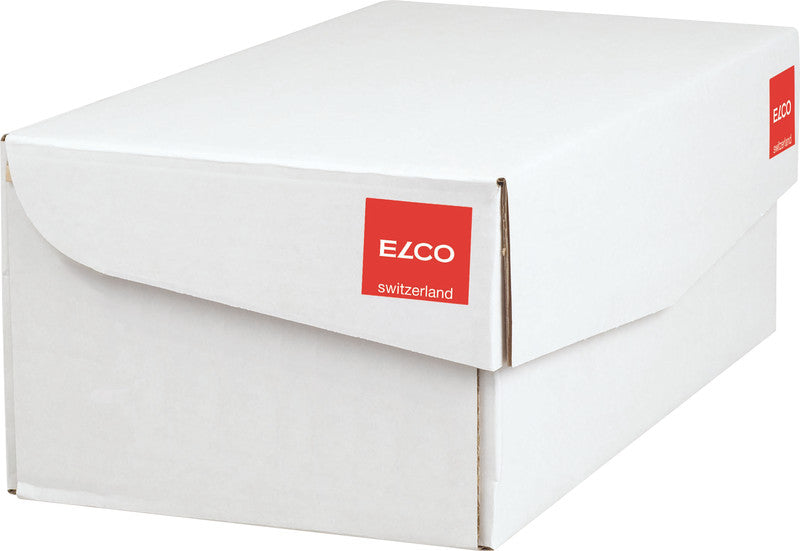 Elco Couvert C6, ohne Fenster, gummiert, blau, 80 g/m², mit Innendruck – 500 Stk.
