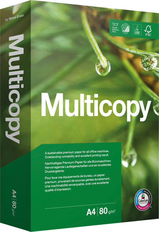 Papyrus Kopierpapier – A4, 80 g/m², CIE 168 – für Inkjet/Laser/Kopierer – FSC – 500 Blatt