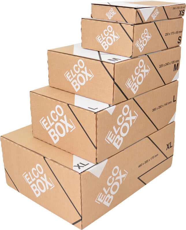 Elco Versandbox Umzugsbox, braun – 340 × 255 × 115 mm