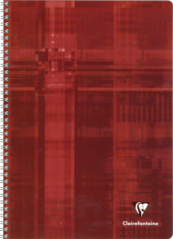 Clairefontaine Spiralheft, A4, liniert, Spiralbindung, Karton, 50 Blatt, 50 g/m² – sortiert