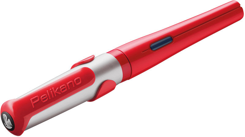 Pelikano – Feder A – für Rechtshänder – rot, blau – Patronen