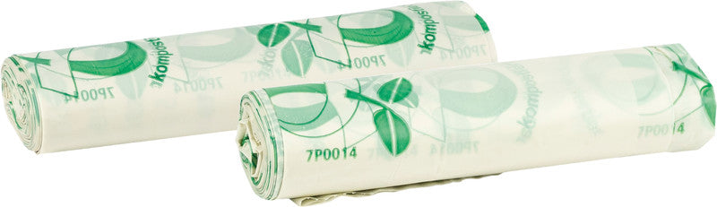 Heku Beutel – 10 L, Biokunststoff, transparent, kompostierbar – 10 Stück