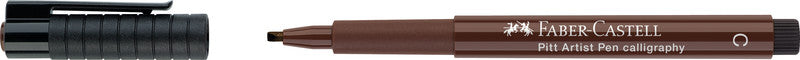 Faber-Castell Filzstifte Pitt Artist Pen Kalligraphie, Strichbreite 2,5 mm, wasserfest, 6 Farben