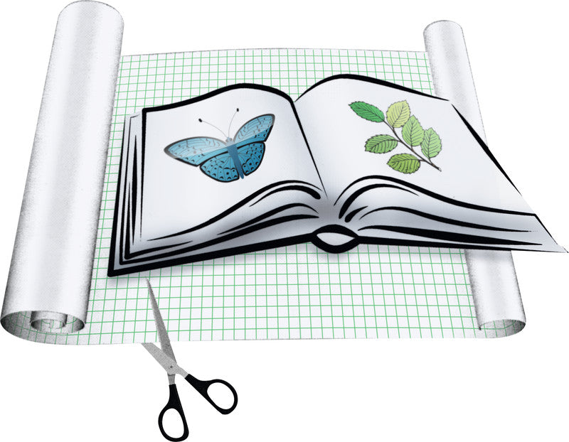 Dufco Klebefolie – glänzend, permanent, transparent – 50,0 × 500,0 cm – für Fotos, Karten, Drucksachen & mehr