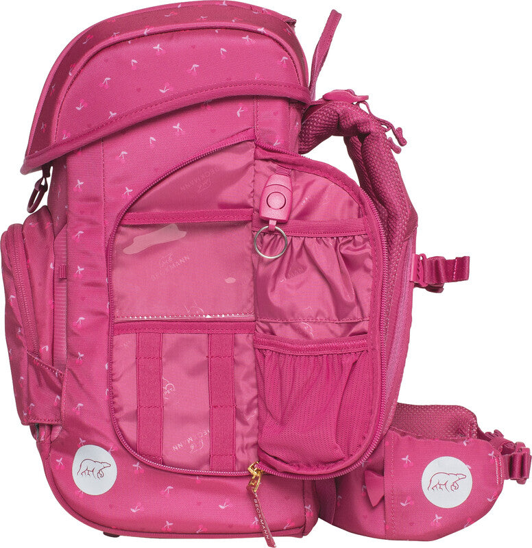 Beckmann Schulrucksack Plus Air – Cherry – aus recyceltem PET