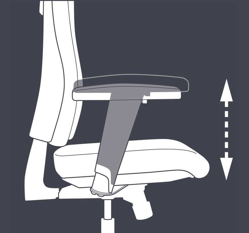 Topstar Bürostuhl Support Sy – 45 × 45 × 42–55 cm, 110 kg, grau