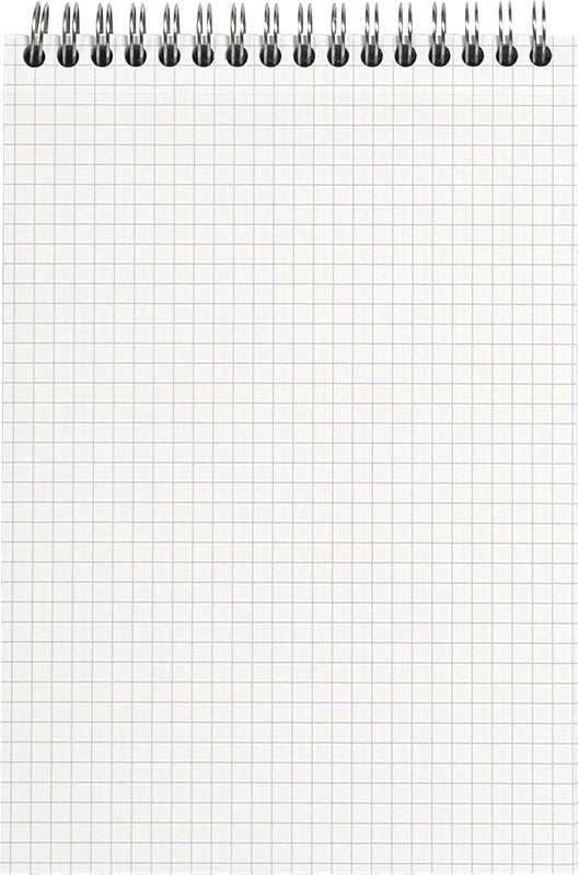 Clairefontaine Spiralblock A4, kariert 5 mm, Spiralbindung, Karton, 80 Blatt, 90 g/m² – sortiert