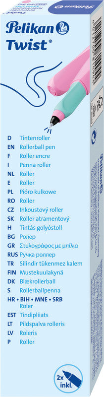 Pelikan Twist – Tintenroller, mit Kappe, 0,4 mm, Blau