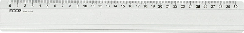 ARDA Wandtafel-Lineal 40 cm – Aluminium, Silber, mit Tuschekante, rutschfest