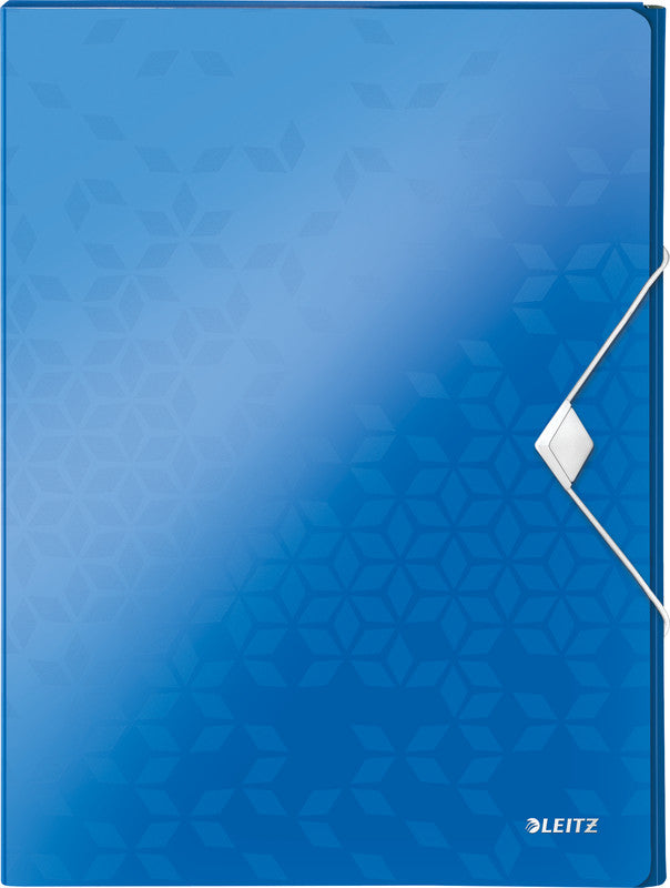 Leitz Ordner WOW – Blau, Metallisch, Kunststoff