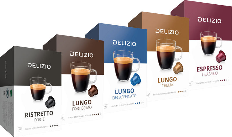 Delizio Kaffeekapseln Espresso Classico – für Delizio – Intensität 3/5 – 48 Kapseln