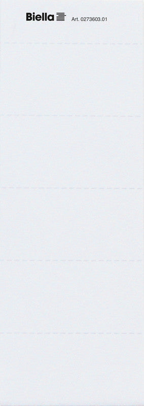 Biella Schuletiketten – für Metall-Clip-Reiter, 60×30 mm, 50 Stk, Papier
