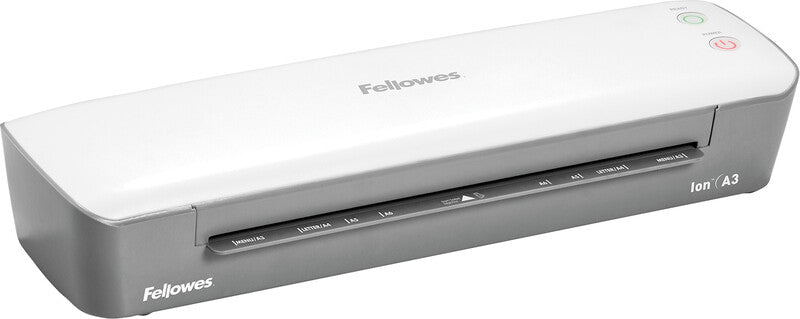 Fellowes Ion Laminiergerät A3 – Heisslaminator, bis 125 µm, 2 Rollen, 300 mm/min, weiss