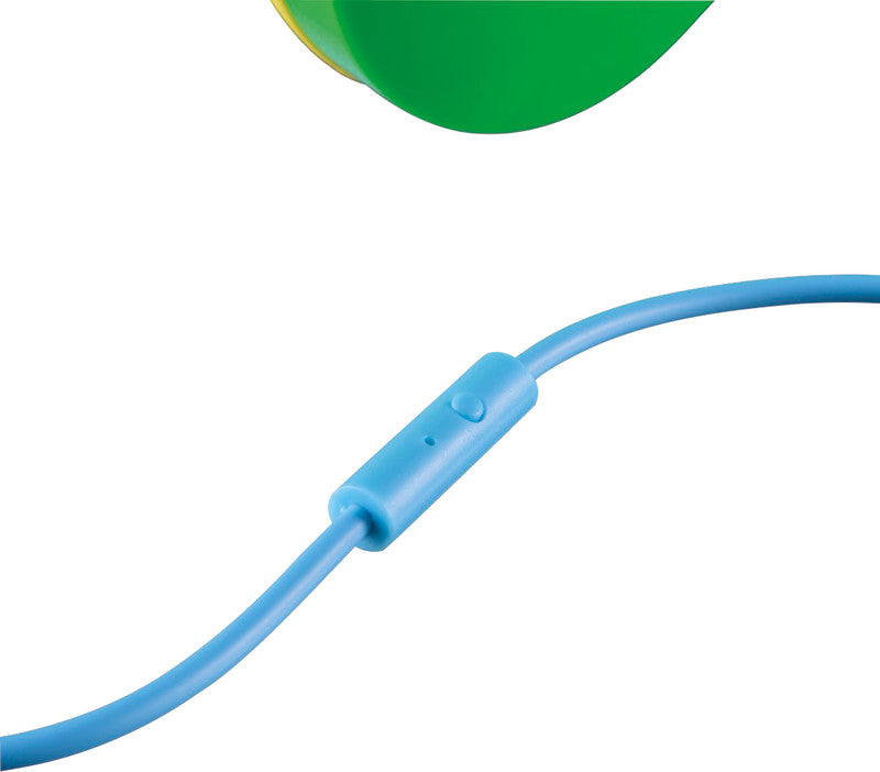 Hama Kids Guard – On-Ear Headset – 3,5 mm – Lautstärkebegrenzung 85 dB, abnehmbares Kabel – Gelb/Grün