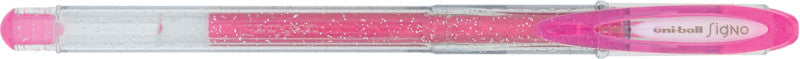 Uni-Ball Signo Sparkling – Tintenroller-Set, mit Kappe, 0,65 mm, silber/gold/orange u. a., 8er Etui