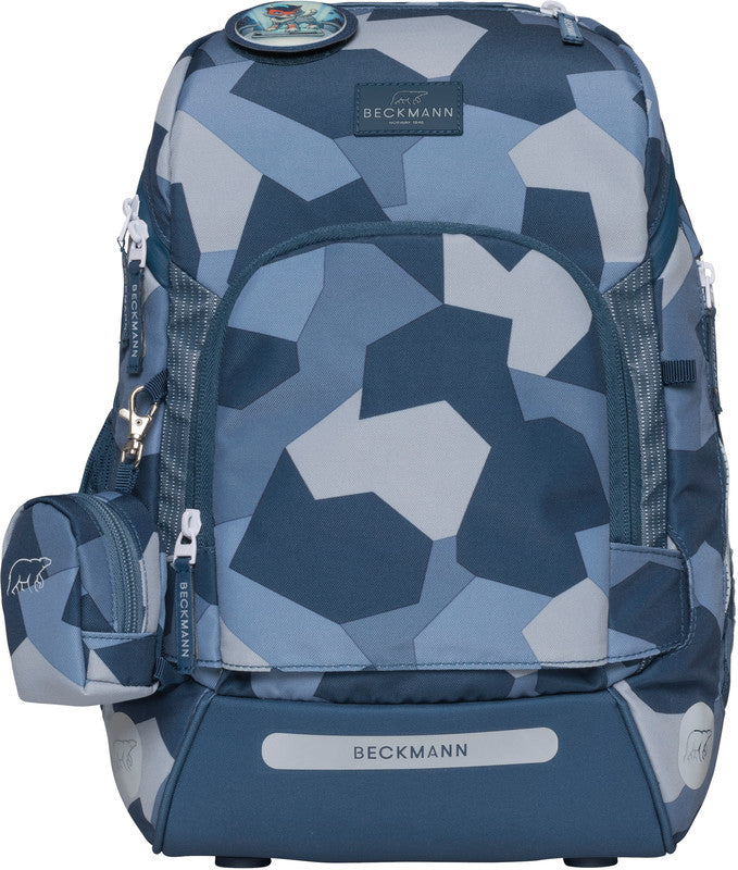 Beckmann Schulrucksack Active Air Flx – 6-teilig – Tiger Race – Recycelte Materialien