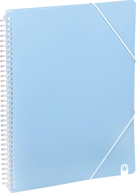 Carchivo Sichtbuch – 40 Sichttaschen, A4, austauschbar, Spiralbindung, mit Fronttasche, glatt, glänzend
