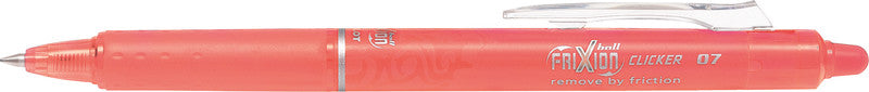 Pilot FriXion Ball Clicker – radierbares Tintenroller-Set, 0,7 mm, blau/apricot/coral-pink und weitere, 4er Etui