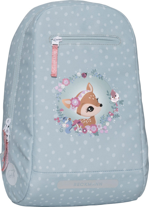 Beckmann Schulrucksack Active Air Flx – 6-teilig – Forest Deer Dusty Mint – aus recyceltem PET