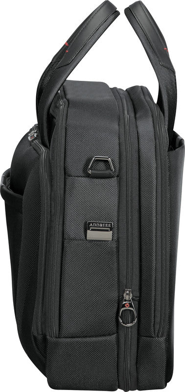 Samsonite Pro-DLX 5 Notebook-Tasche – 24,5/31 l, RFID-Fach, Aufsteckfunktion, Nylon, Schwarz