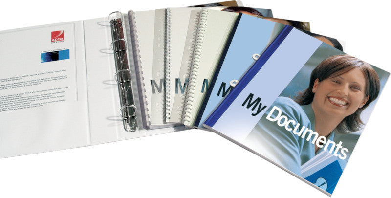 GBC Abheftstreifen – für A4 – transparent, PVC – 100 Stk.