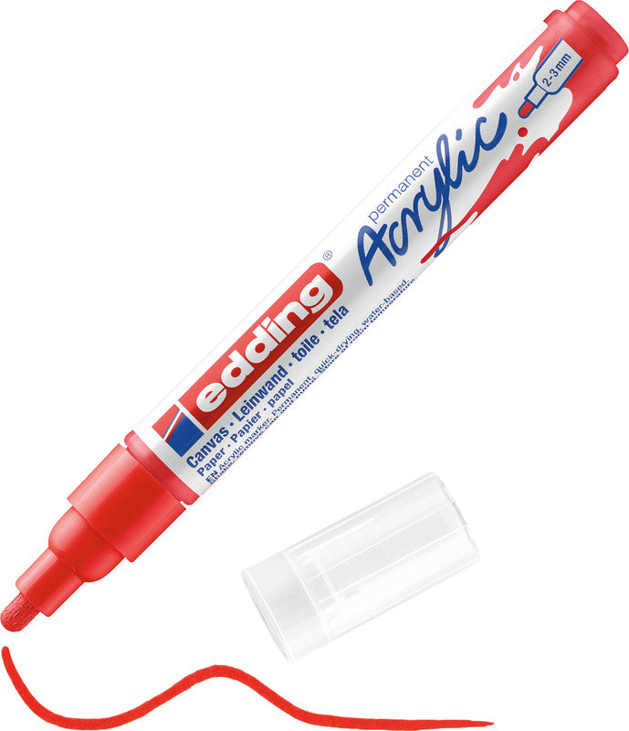 Edding Permanentmarker für dunkles Papier – sortiert, 5er Set