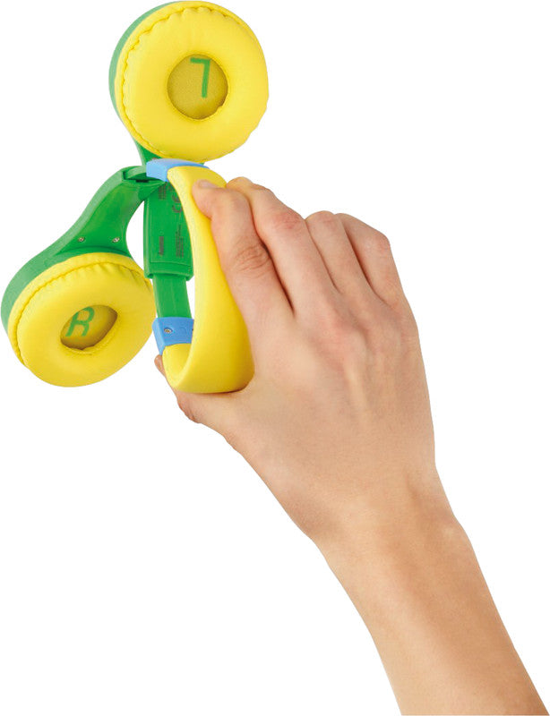 Hama Kids Guard – On-Ear Headset – 3,5 mm – Lautstärkebegrenzung 85 dB, abnehmbares Kabel – Gelb/Grün