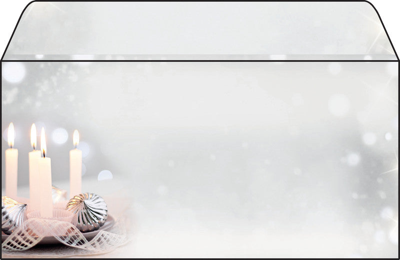 Sigel Weihnachts-Couvert C5/6 Weihnachtsstille, mehrfarbig, nassklebend, 90 g/m² – 50 Stk.