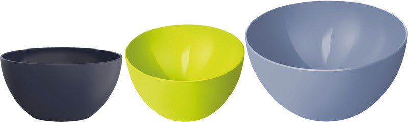 Rotho Caruba Schüssel – 8 l, Kunststoff, Horizon Blau, Ø 34,0 × 15,0 cm, spülmaschinenfest