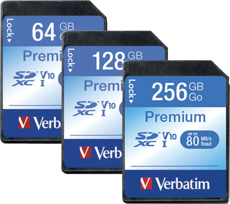 Verbatim Premium SDXC-Speicherkarte – 128 GB, Klasse 10