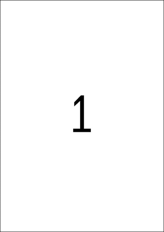 HERMA Druckeretiketten, 210 mm × 297 mm, gelb, Papier, permanent, 100 Blatt