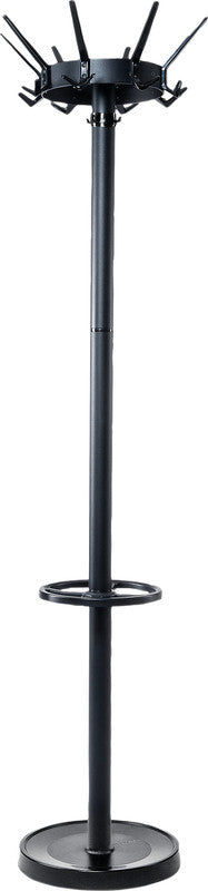MAUL Garderobenständer (mit Schirmhalter, drehbare Krone) – Stahl – Schwarz – 1'725 mm