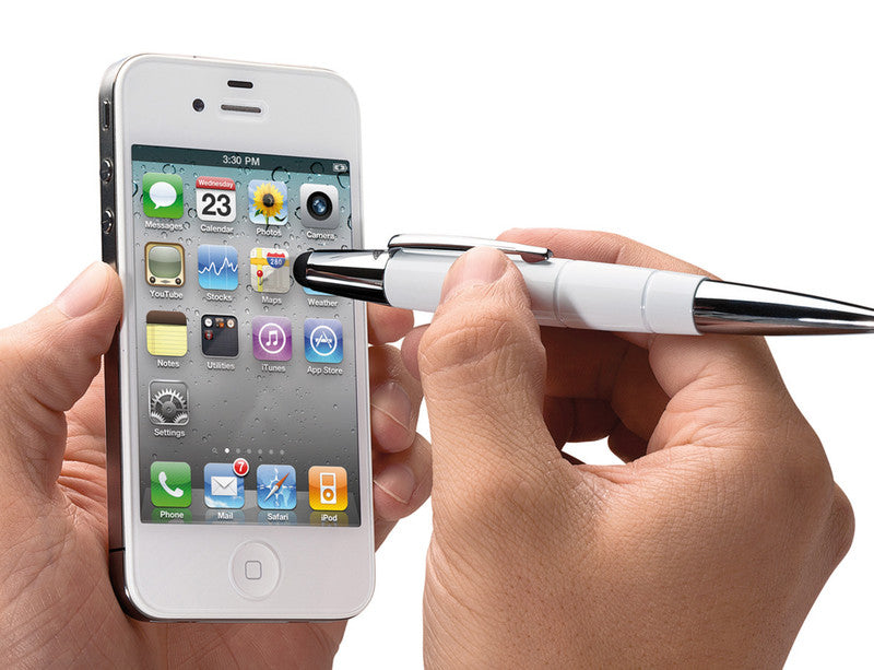 Wedo Eingabestift Touch Pen – Aluminium, Weiss