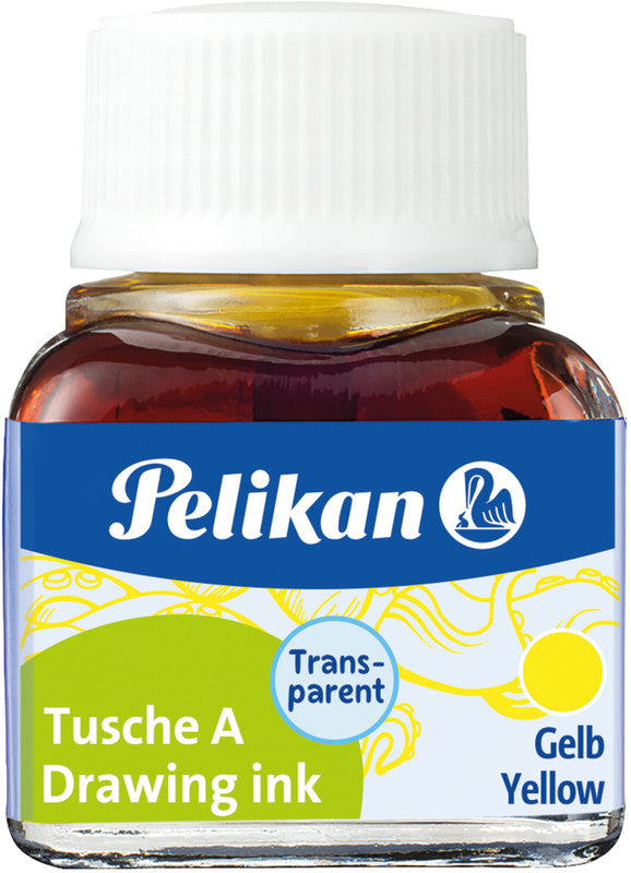 Pelikan Tusche – gelb, transparent, 10 ml
