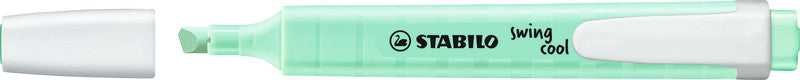 STABILO swing cool Textmarker Set 8 Pastellfarben – Keilspitze, 1–4 mm