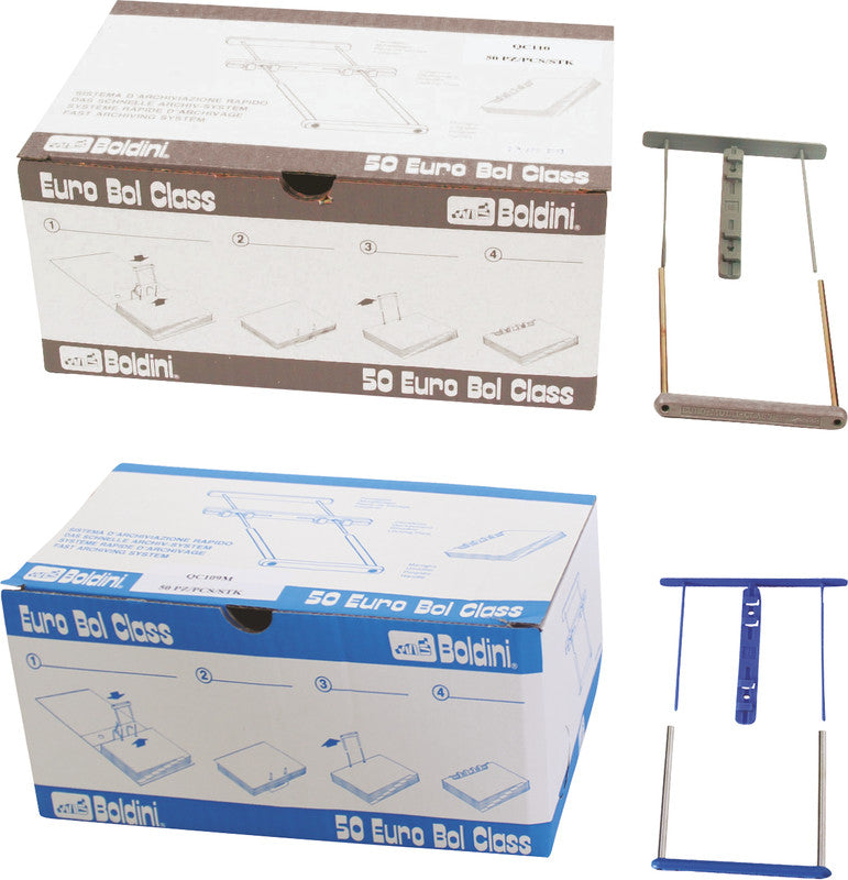 Boldini Ablageprodukt – Kunststoff, Blau, 130 mm, 50 Stk.
