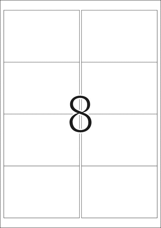 HERMA Drucketiketten, 99 mm × 68 mm, weiss, Papier, wiederablösbar, 800 Etiketten (100 Blatt)