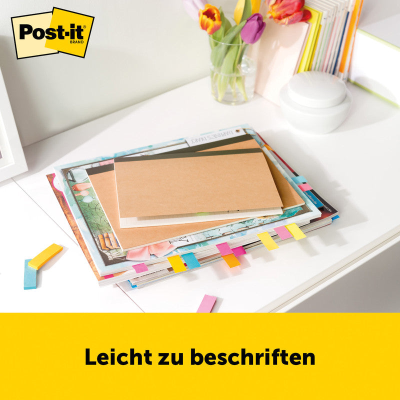 3M Seitenmarker – 25×76 mm – neon, sortiert, 3×100 Stück, recyclingfähig