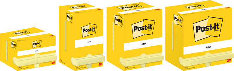Post-it Haftnotizen – 76×51 mm – Gelb, 12×100 Blatt, PEFC