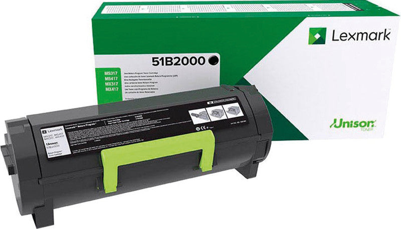 Lexmark Toner – schwarz, 2500 Seiten