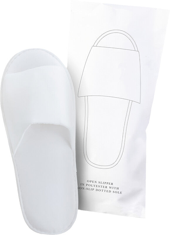 Gfl WEBSTAR Pantoffeln Frottee – 29 cm, Frottee, Weiss, 100er-Pack