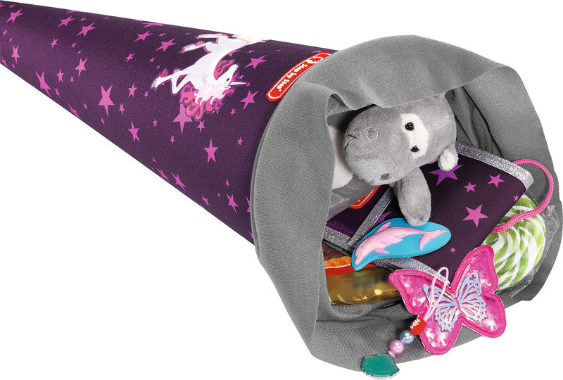 Step by Step Schultüte 70 cm × Ø 18 cm, 5 l – Motiv Dreamy Unicorn Nuala – Serie GIANT – rPET
